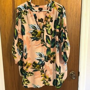 Worthington 2X pink 3/4 sleeve blouse